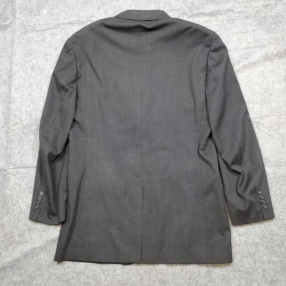J.Crew Blazer Mens 42L Wool 3 Button Single Breasted Charcoal Sport Coat Jacket - Picture 4 of 16